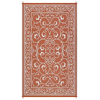 Modern Outdoor Area Rug Washable Waterproof Portable Stain Resistant Mat for Balcony Picnic