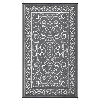 Modern Outdoor Area Rug Washable Waterproof Portable Stain Resistant Mat for Balcony Picnic