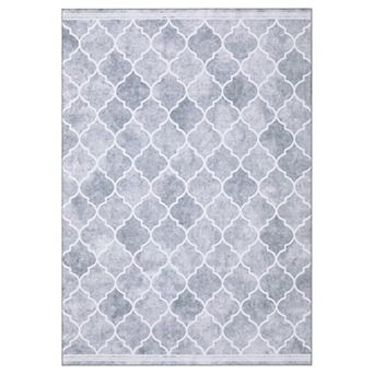 Boho Geometric Area Rug Non Slip Foldable Ultra Thin Non Shedding Floor Cover for Bedroom Playroom