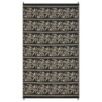 Contemporary Outdoor Area Rug Reversible Stain Resistant Waterproof Portable Mat for Patio Backyard