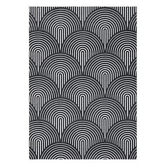 Contemporary Area Rug Non Slip Stain Resistant Vacuum Clean Ultra Thin Carpet for Bedroom Hallway