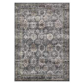 Medallion Area Rug Machine Washable Non Shedding Stain Resistant Floor Cover for Bedroom Laundry