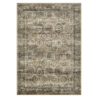 Medallion Area Rug Machine Washable Non Shedding Stain Resistant Floor Cover for Bedroom Laundry