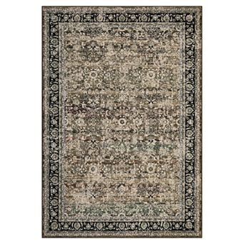 Distressed Area Rug Non Slip Foldable Ultra Thin Non Shedding Floor Cover for Bedroom Playroom