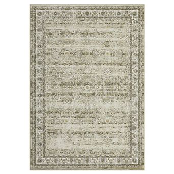 Distressed Area Rug Non Slip Foldable Ultra Thin Non Shedding Floor Cover for Bedroom Playroom