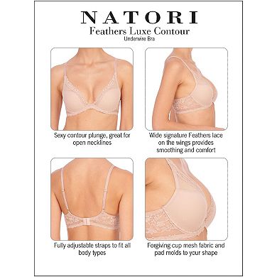 Natori Feathers Luxe Plunge T-Shirt Bra