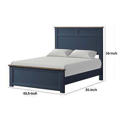 Tela Bed w Recessed Panel Headboard