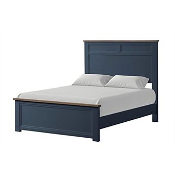 Tela Bed w Recessed Panel Headboard