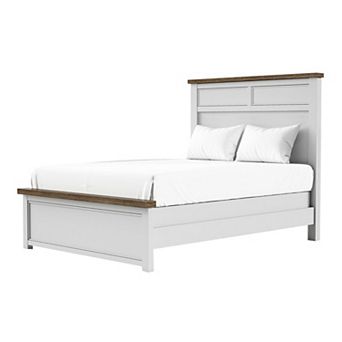 Tela Bed w Recessed Panel Headboard
