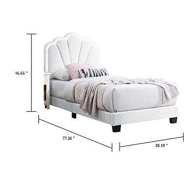 Roxy Bed, Wool, LED Lighting, Padded Headboard