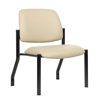 Big and Tall XL Reception Chair, Antimicrobial Vinyl, 400 lbs