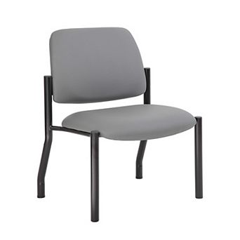 Big and Tall XL Reception Chair, Antimicrobial Vinyl, 400 lbs