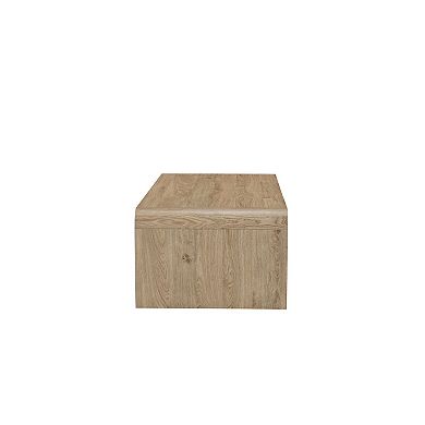 Maria Coffee Table, 2 Drawer and Waterfall Style, Wood
