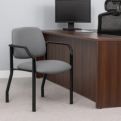 Guest Chair with Modern Steel Frame, Antimicrobial Vinyl