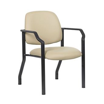 Guest Chair with Modern Steel Frame, Antimicrobial Vinyl