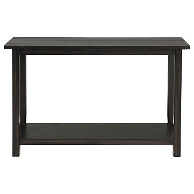 Ayne Console Table, 1 Bottom Shelf, Classic Wood Frame