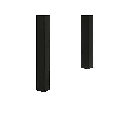 Syon Dining Table, Faux Marble Top, Wood Legs