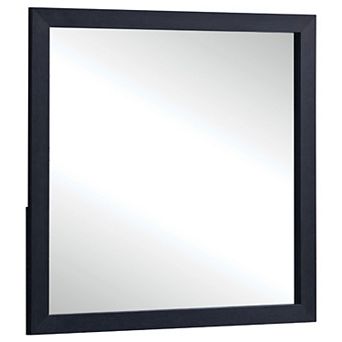 Dex Rectangular Dresser Mirror, Non-Beveled Glass, Wood-Melamine