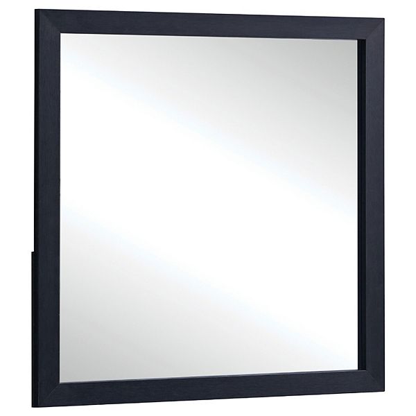 Dex Rectangular Dresser Mirror, Non-Beveled Glass, Wood-Melamine