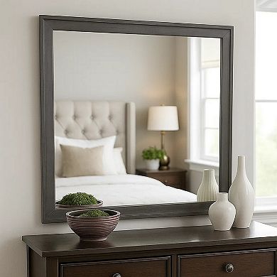 Dresser Mirror, Poplar Wood Frame, Square