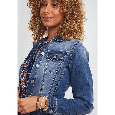 Joe Browns Women's Plus Size Essential Stretch Denim Jacket