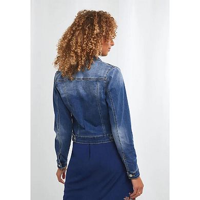 Joe Browns Women's Plus Size Essential Stretch Denim Jacket