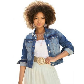 Joe Browns Women's Plus Size Essential Stretch Denim Jacket