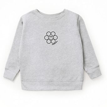 SmileyWorld Embroidered Daisy Smiley Face - Youth Graphic Sweatshirt