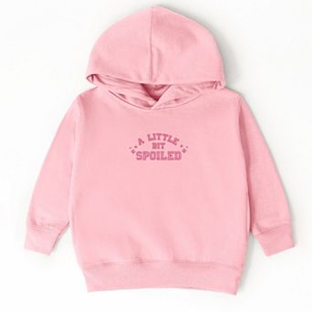 Embroidered A Little Bit Spoiled - Toddler Hoodie