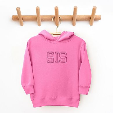 Embroidered Sis Outline - Toddler Hoodie