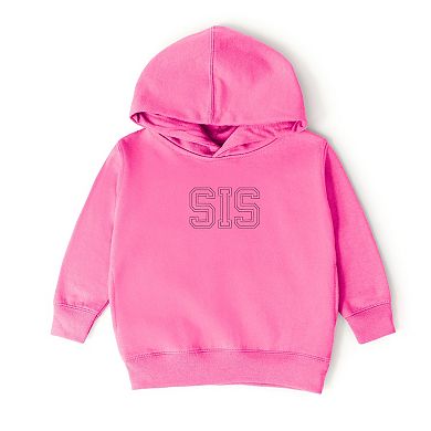 Embroidered Sis Outline - Toddler Hoodie