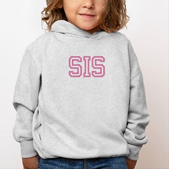 Embroidered Sis Outline - Toddler Hoodie