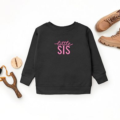Embroidered Little Sis - Youth Graphic Sweatshirt