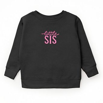 Embroidered Little Sis - Youth Graphic Sweatshirt