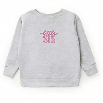 Embroidered Little Sis - Youth Graphic Sweatshirt
