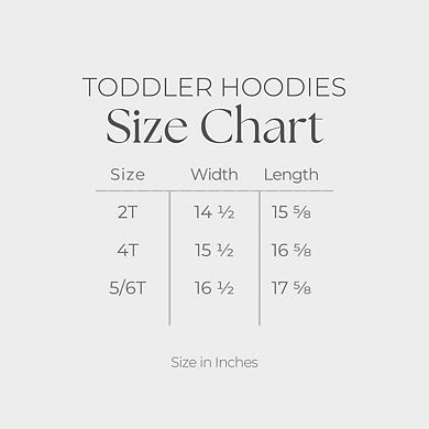 Embroidered Hearts Row - Toddler Hoodie