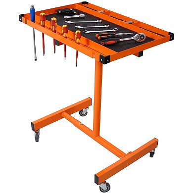 Multifunctional Workbench with Drawer, Corner Pad, Extendable Base
