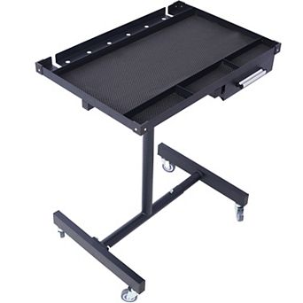 Multifunctional Workbench with Drawer, Corner Pad, Extendable Base