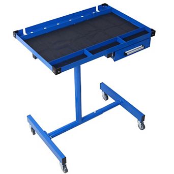 Multifunctional Workbench with Drawer, Corner Pad, Extendable Base