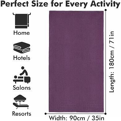 Bathroom Sheet Set Pack of 2 Jumbo Towels Cotton Soft Quick Dry Large Bath Towels