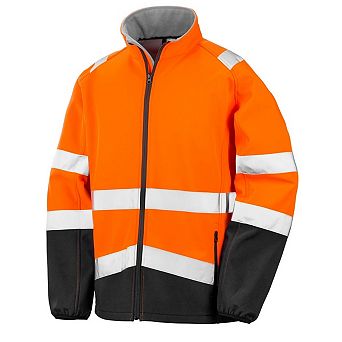 Result Safeguard Mens Printable Safety Softshell Jacket