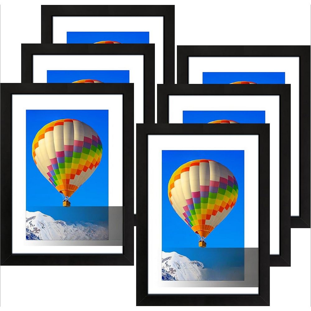5x7 Picture Frame Set of 6, Frames Bulk with HD Plexiglass,Without Mat ...