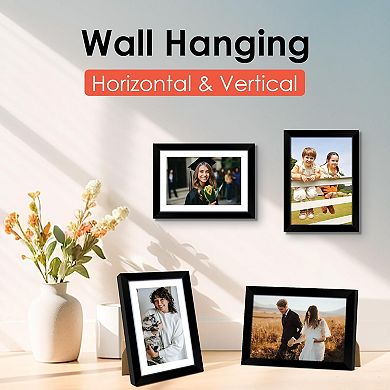 5x7 Picture Frame Set of 6, Frames Bulk with HD Plexiglass,Without Mat, Multi Picture Frames Collage