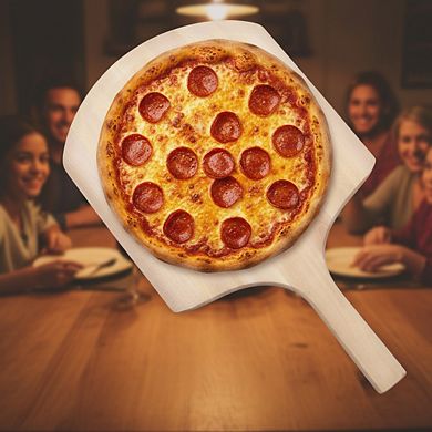 Wood Pizza Peel 24 Inch Overall, 16x14" Blade with 10" Wood Handle