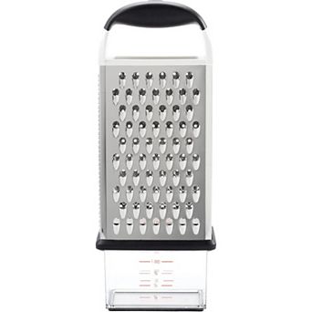Stainless Steel Box Grater Four Sided with Multiple Cutting Options