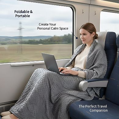 Heavy Minky Blanket Weighted Design Washable for Better Sleep