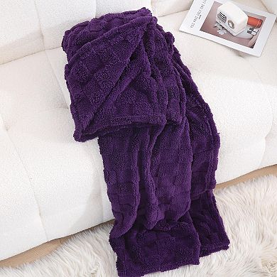 Fleece Throw Blanket 50”×60” for Couch Sofa Bed,Super Soft Cozy Plush Microfiber Flannel Blanket