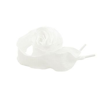 Women's 2 Pairs Rolled Ruffled Shoe Laces Pleated Shoestring 39.4"