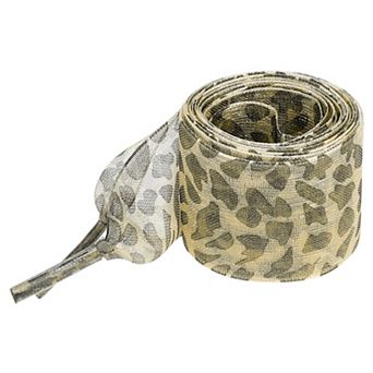 Women's 1 Pair Leopard Print Ribbon Shoe Laces Wide Shoelaces for Sneakers 55.1"×1.6"