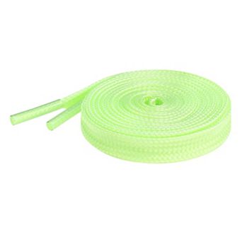 Women's Solid Color Flat Shoelaces Athletic Shoestrings 2 Pairs for Sneakers 55.1"
